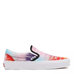 Vans Pride Classic Slip-On In Rainbow/True White