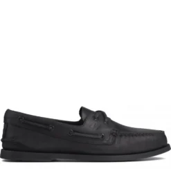 Sperry Men's Authentic Original Leather Boat Shoe In Black