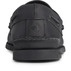 Sperry Men's Authentic Original Leather Boat Shoe In Black -Getoutside Shoes 0836981 4 1100x