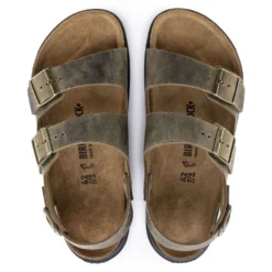 Birkenstock Men's Milano CT Oiled Leather In Faded Khaki -Getoutside Shoes 1018427 510w 4 1100x