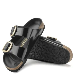 Birkenstock Women's Big Buckle Arizona Natural Leather Patent In High Shine Black 6 Birkenstock Women's Big Buckle Arizona Natural Leather Patent In High Shine Black -Getoutside Shoes 1021476 3 1100x