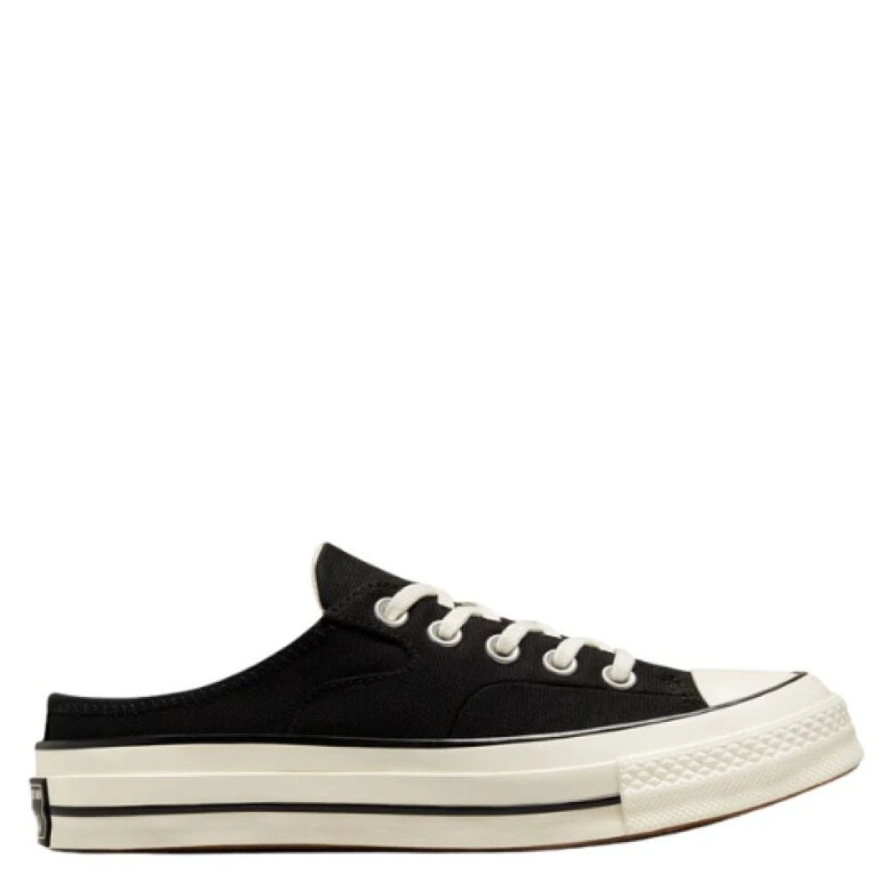 Converse Chuck 70 Mule Recycled Canvas In Black/Black/Egret 1 Converse Chuck 70 Mule Recycled Canvas In Black/Black/Egret