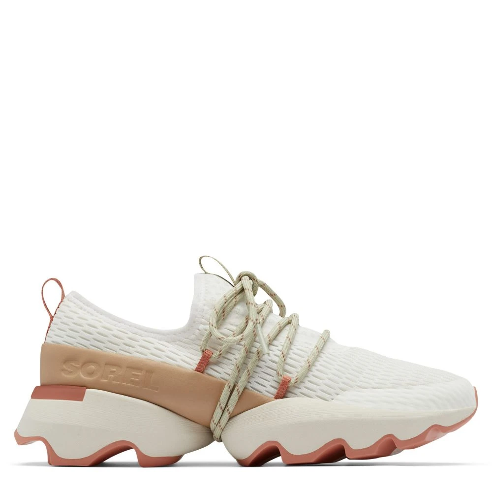 Sorel Women's Kinetic Impact Lace In Sea Salt/Stone Green 1 Sorel Women's Kinetic Impact Lace In Sea Salt/Stone Green