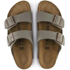 Birkenstock Arizona Birkibuc In Stone (Narrow Width) -Getoutside Shoes 1 5 151213 top 1100x