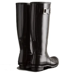Hunter Women's Original Tall Gloss Rain Boots In Black 6 Hunter Women's Original Tall Gloss Rain Boots In Black -Getoutside Shoes 20220114165639 prod aw21 org wft1000rgl blk 3 1 1100x