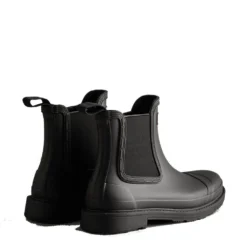 Hunter Women's Commando Chelsea Boots In Black -Getoutside Shoes 20220114165927 prod ss22 org wfs1018rma blk 3 1100x