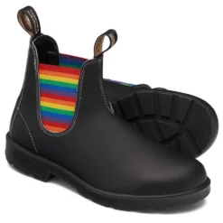 Blundstone Women's Original 2105 In Black With Rainbow Elastic And Contrast Stitching -Getoutside Shoes 2105 3 1 1100x