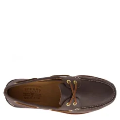 Sperry Men's Gold Cup Authentic Original 2-Eye Boat Shoe In Brown -Getoutside Shoes 219493 top 1 1100x