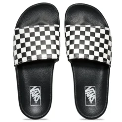 Vans Men's Slide-On In Checkerboard Black/White