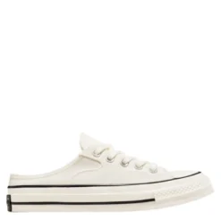 Converse Chuck 70 Mule Recycled Canvas In Egret/Egret/Black