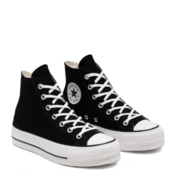 Converse Women's Chuck Taylor All Star Canvas Platform Hi In Black/White/White -Getoutside Shoes 560845c d 08x1 2 1100x