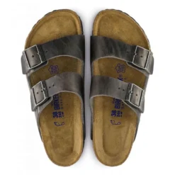 Birkenstock Arizona Softbed Oiled Leather In Iron 7 Birkenstock Arizona Softbed Oiled Leather In Iron -Getoutside Shoes 5 5 552801 top 1100x