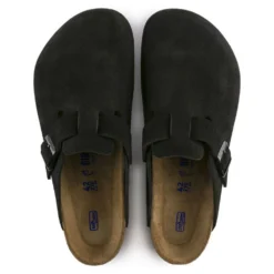 Birkenstock Boston Softbed Suede Leather In Black 6 Birkenstock Boston Softbed Suede Leather In Black -Getoutside Shoes 660471 3 1100x