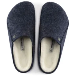 Birkenstock Men's Zermatt Shearling Wool Felt In Dark Blue -Getoutside Shoes BI 1017535 2098 3 1100x