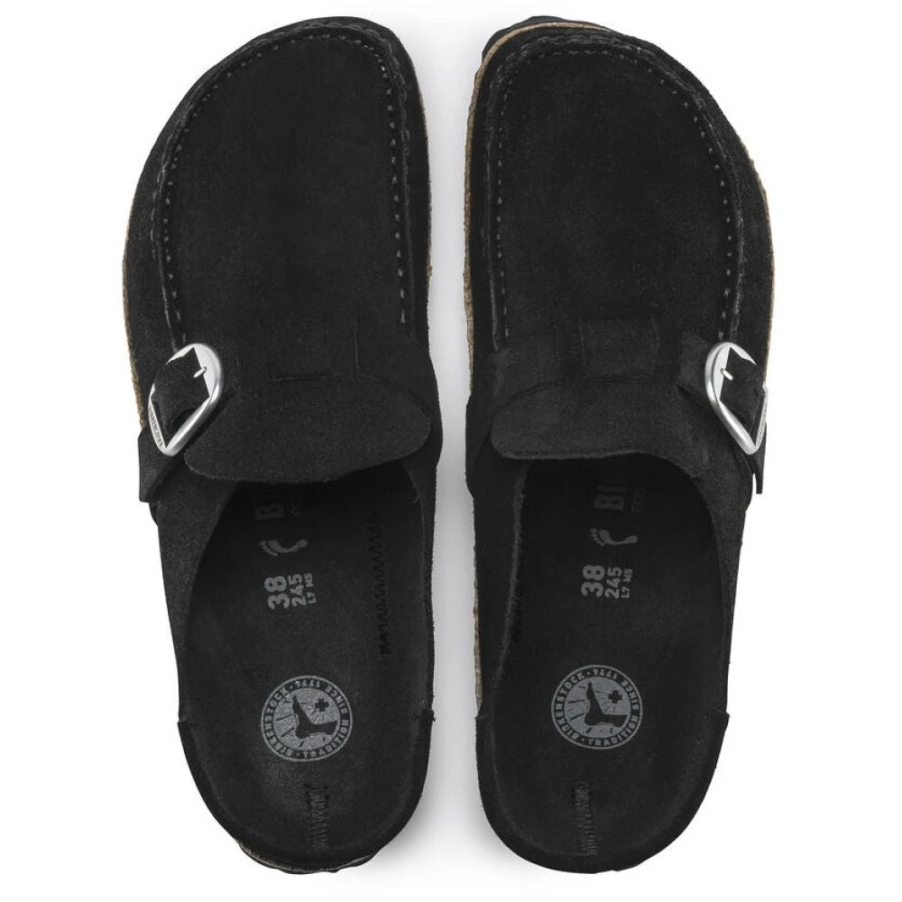 Birkenstock Buckley Suede Leather In Black (Narrow Width) 4 Birkenstock Buckley Suede Leather In Black (Narrow Width) - Image 4