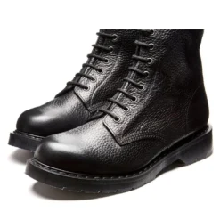 Solovair 8 Eye Derby Boot In Black Grain 5 Solovair 8 Eye Derby Boot In Black Grain -Getoutside Shoes SV 551 BK SG 117 3 1100x