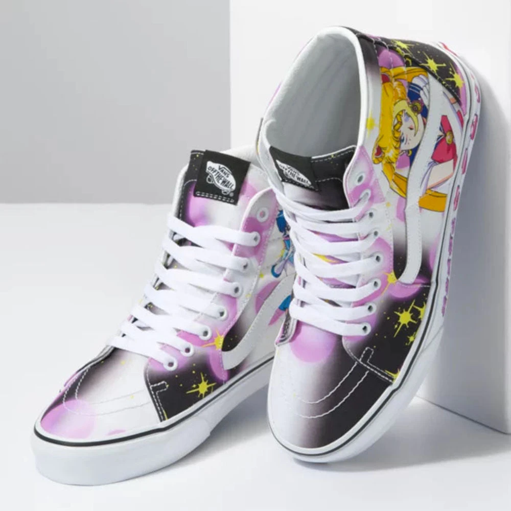 Vans X Pretty Guardian Sailor Moon Sk8-Hi In Black/Pink 2 Vans X Pretty Guardian Sailor Moon Sk8-Hi In Black/Pink - Image 2