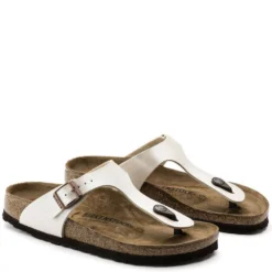 Birkenstock Gizeh Birko-Flor Graceful In Pearl 6 Birkenstock Gizeh Birko-Flor Graceful In Pearl -Getoutside Shoes b i birkenstock gizeh graceful pearl white 943873 3 1100x