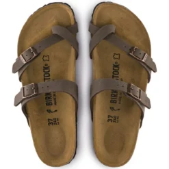 Birkenstock Mayari Birko-Flor Nubuck In Mocha -Getoutside Shoes b i birkenstock mayari birko flor nubuck mocha 71063 4 1100x