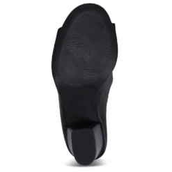 Bueno Women's Cara Heeled Sandal In Black/Black -Getoutside Shoes bu cara blk 1197 4 1100x