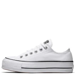 Converse Women's Chuck Taylor All Star Lift In White/Black -Getoutside Shoes c o convers chuck taylor all star lift low top white 560251c 1 1100x