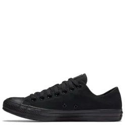 Converse Chuck Taylor All Star Mono Canvas Low Top In Black Monochrome -Getoutside Shoes c o converse chuck taylor all star monochrome canvas low top black m5039 3 2 1100x