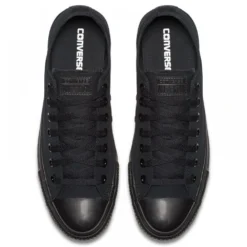 Converse Chuck Taylor All Star Mono Canvas Low Top In Black Monochrome -Getoutside Shoes c o converse chuck taylor all star monochrome canvas low top black m5039 4 1 1100x