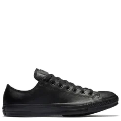 Converse Chuck Taylor All Star Mono Leather Low Top In Black Monochrome