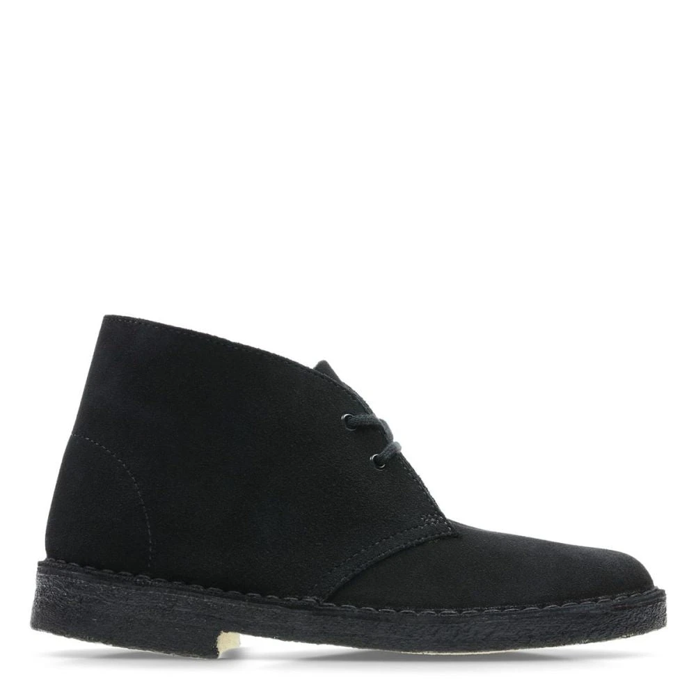 Clarks Women's Desert Boot In Black Suede 1 Clarks Women's Desert Boot In Black Suede