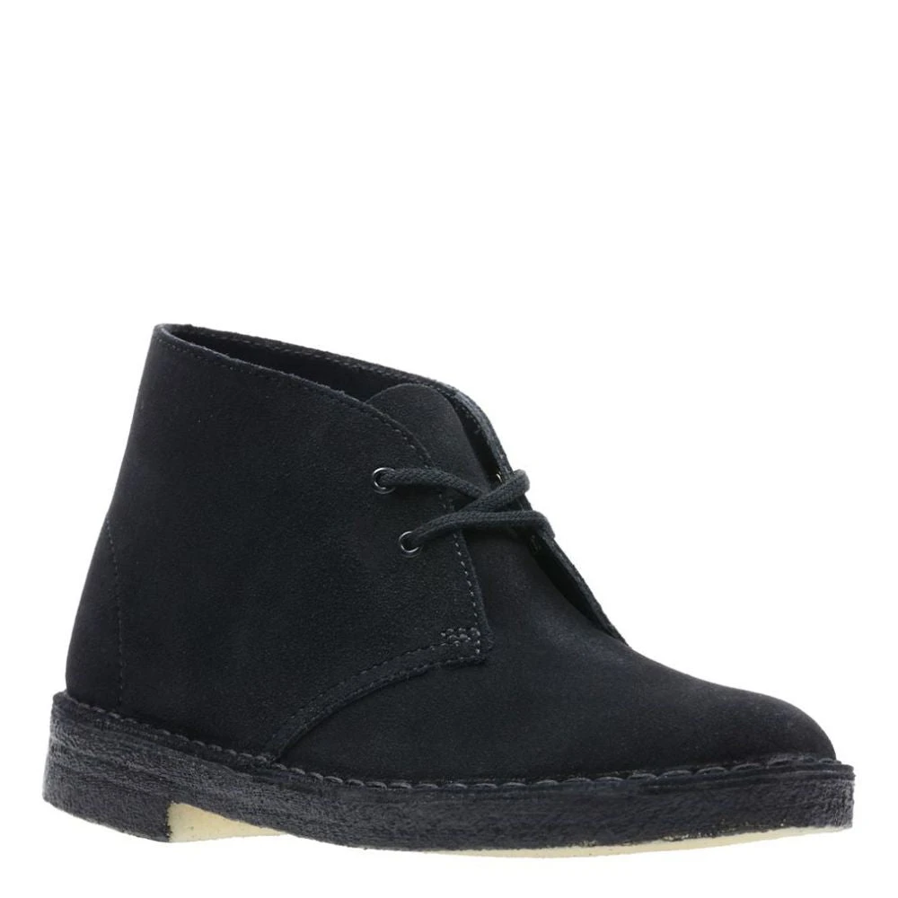 Clarks Women's Desert Boot In Black Suede 2 Clarks Women's Desert Boot In Black Suede - Image 2