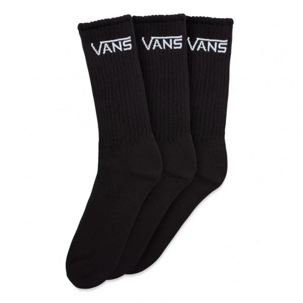Vans Classic Crew Sock In Black (Large) 1 Vans Classic Crew Sock In Black (Large)