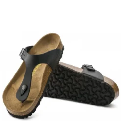 Birkenstock Women's Gizeh Oiled Leather In Black -Getoutside Shoes g i gizeh 845251 2 1100x