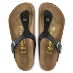 Birkenstock Women's Gizeh Oiled Leather In Black -Getoutside Shoes g i gizeh 845251 3 1100x