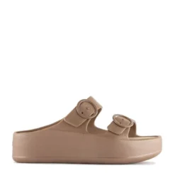 Lemon Jelly Women's Gaia Platform Slides In Brown