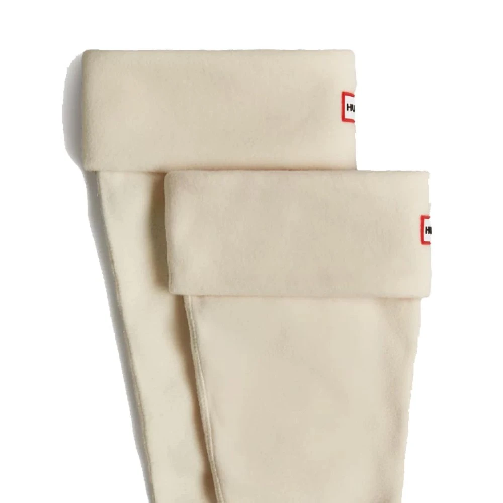 Hunter Recycled High Boot Socks With Cuff In White Hunter 3 Hunter Recycled High Boot Socks With Cuff In White Hunter - Image 3