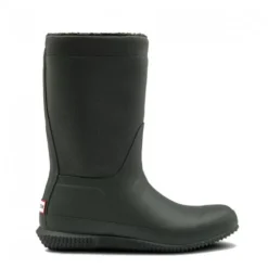 Hunter Women's Original Insulated Roll Top Sherpa Boots In Dark Olive