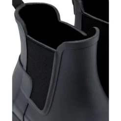 Hunter Women's Refined Slim Fit Chelsea In Black -Getoutside Shoes hunter 5 1100x