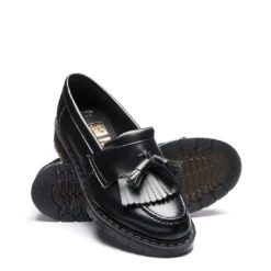 Solovair Vegan Tassel Loafer In Black Hi-Shine -Getoutside Shoes image 95fd0c2c 72a9 4578 9f18 6df414b74041 1100x