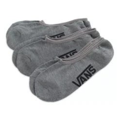 Vans Classic Super No Show Sock In Heather Grey (Large)