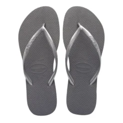 Havaianas Women's Slim Flip Flop In Steel Grey