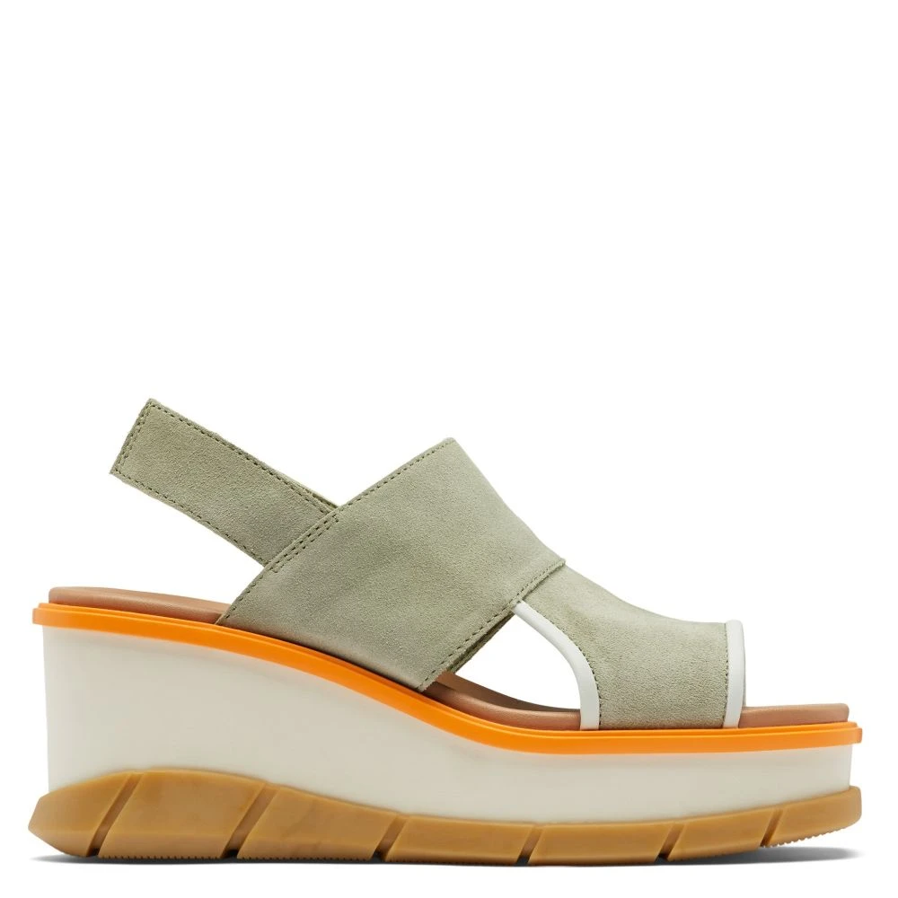 Sorel Women's Joanie III Slingback Wedge Sandal In Safari/Gum 16 1 Sorel Women's Joanie III Slingback Wedge Sandal In Safari/Gum 16