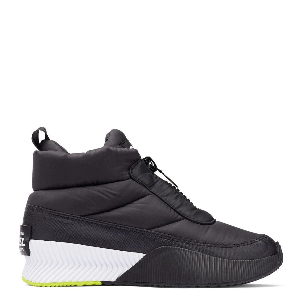 Sorel Women's Out N About III Puffy Zip Boot In Black/White 1 Sorel Women's Out N About III Puffy Zip Boot In Black/White