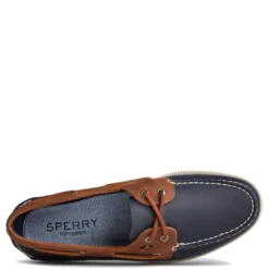 Sperry Men's Authentic Original 2-Eye Wild Horse Boat Shoe In Navy/Sonora -Getoutside Shoes sts21718 top 1100x
