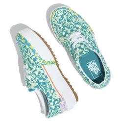 Vans Women's Era Stacked In Wavy Daze Tile Blue -Getoutside Shoes vn 0a4btoce5 4250 3 1100x