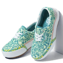 Vans Women's Era Stacked In Wavy Daze Tile Blue -Getoutside Shoes vn 0a4btoce5 4250 4 1100x