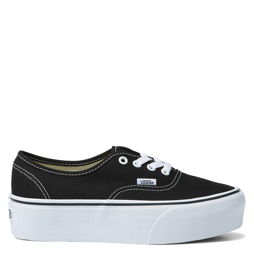 Vans Women's Authentic Stackform In Black/White 1 Vans Women's Authentic Stackform In Black/White