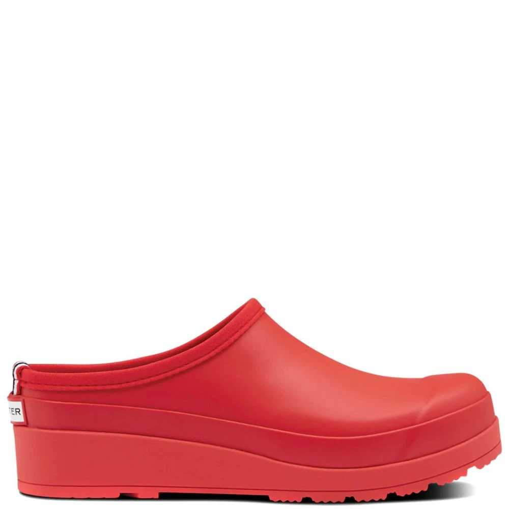 Hunter Women's Play Clogs In Red 1 Hunter Women's Play Clogs In Red