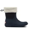 Hunter Women's Original Insulated Roll Top Sherpa Boots In Hunter Navy